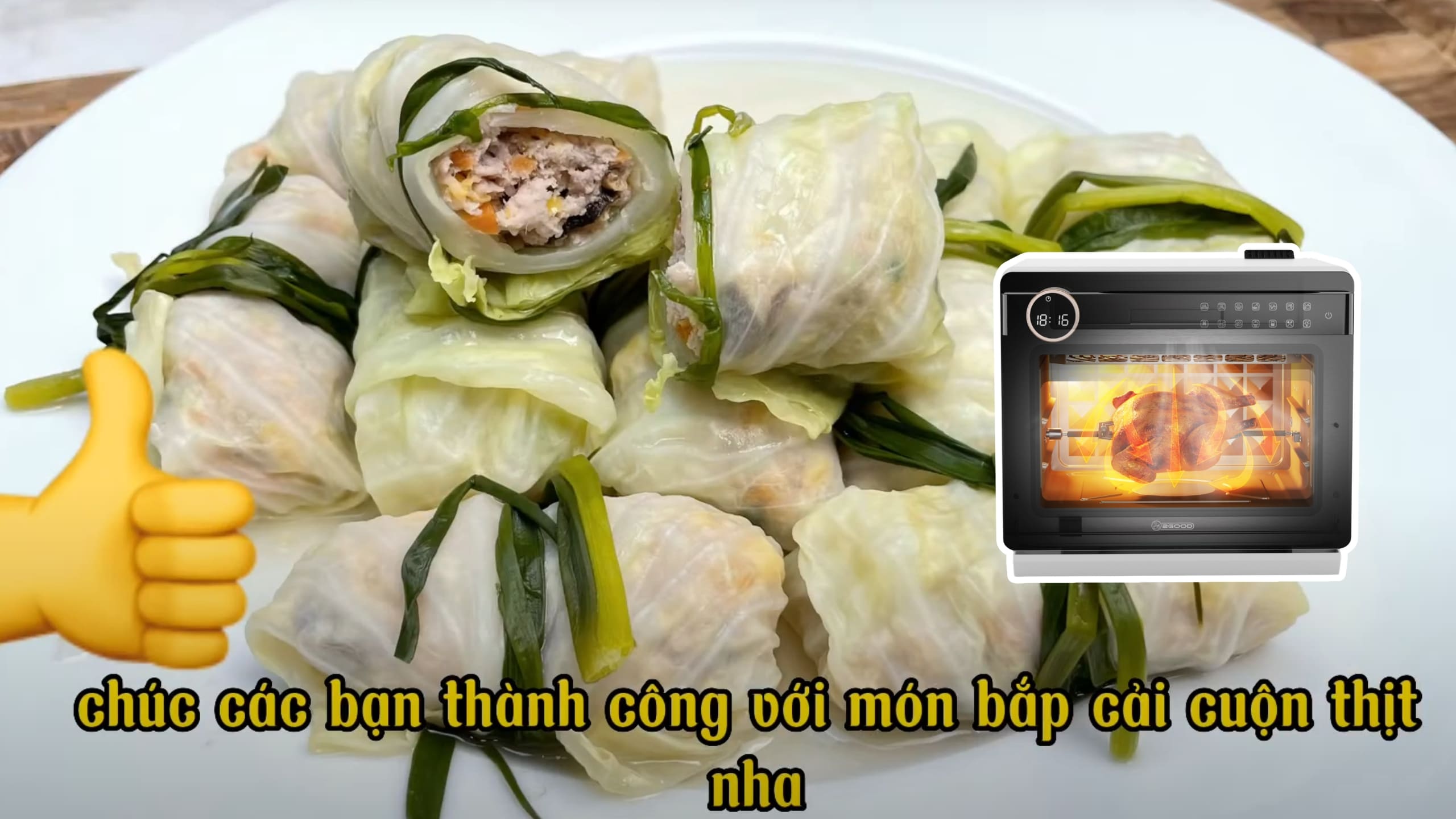 Bắp Cải Cuộn Thịt Nồi Chiên Hơi Nước 2Good S100
